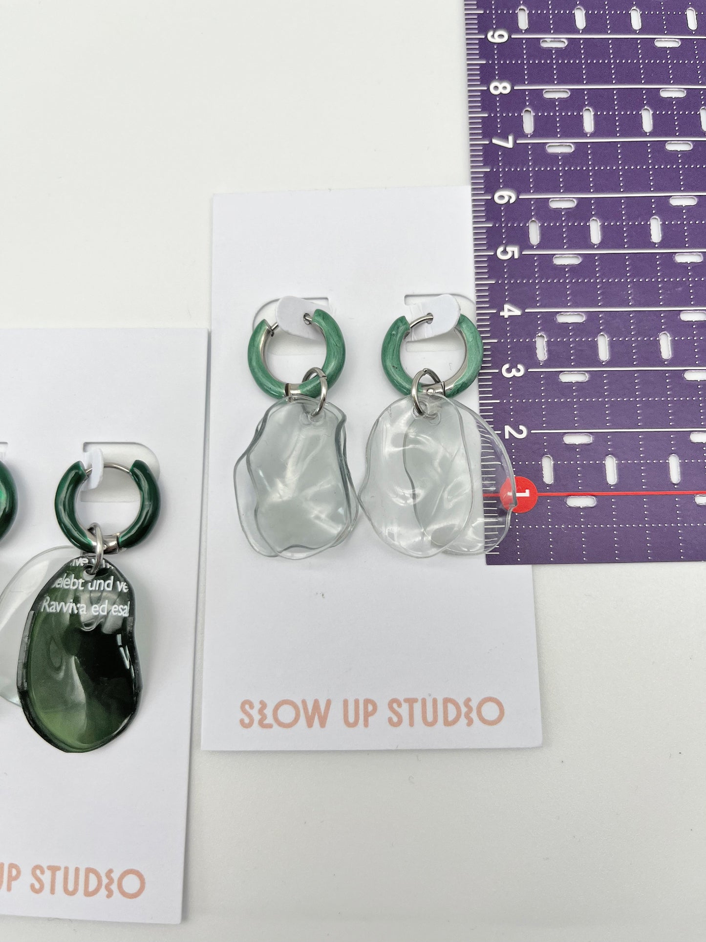 Upcycling Ohrringe Creolen - Einzelstücke