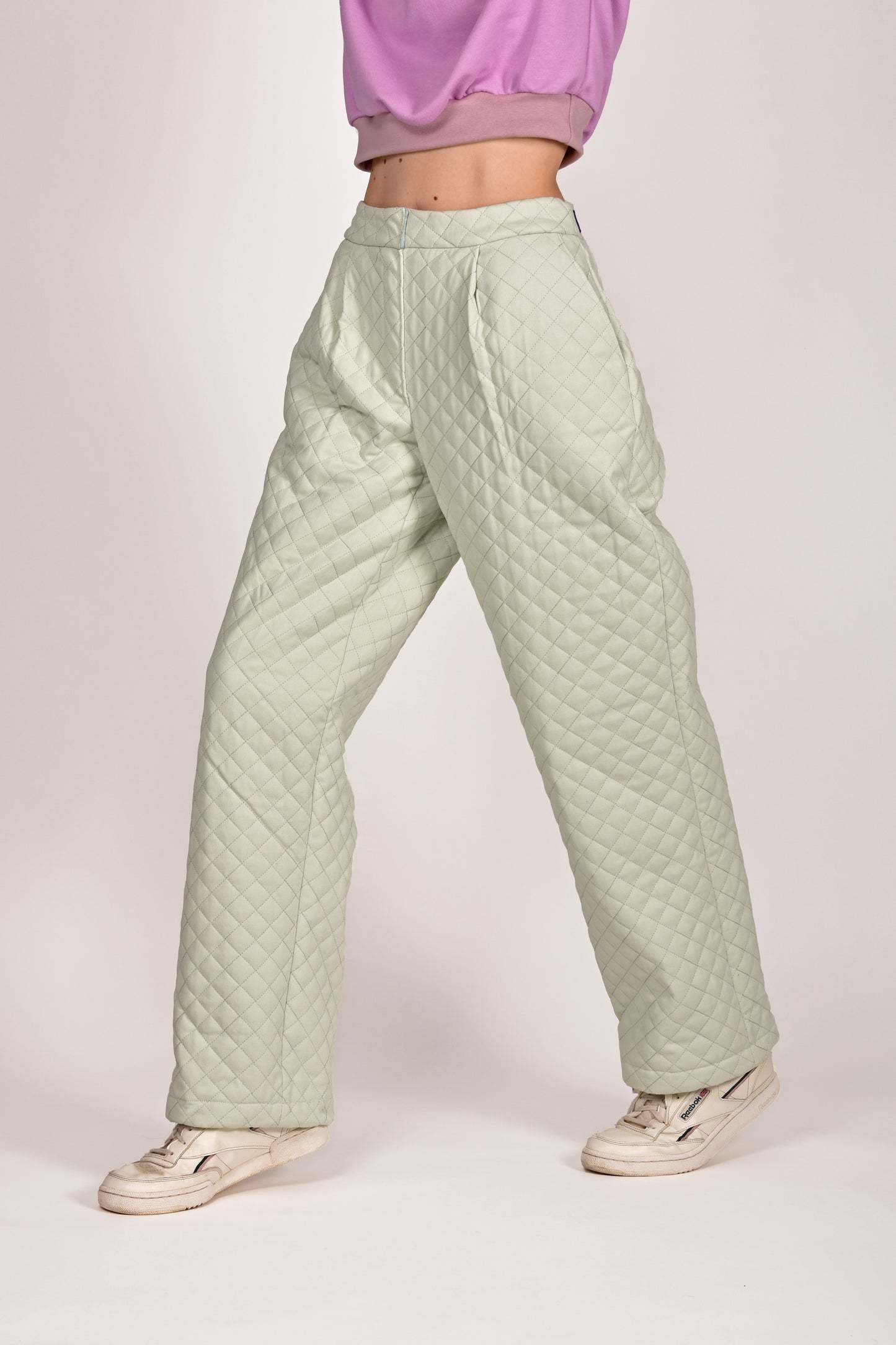Stepphose SNOW Weiß-Mint