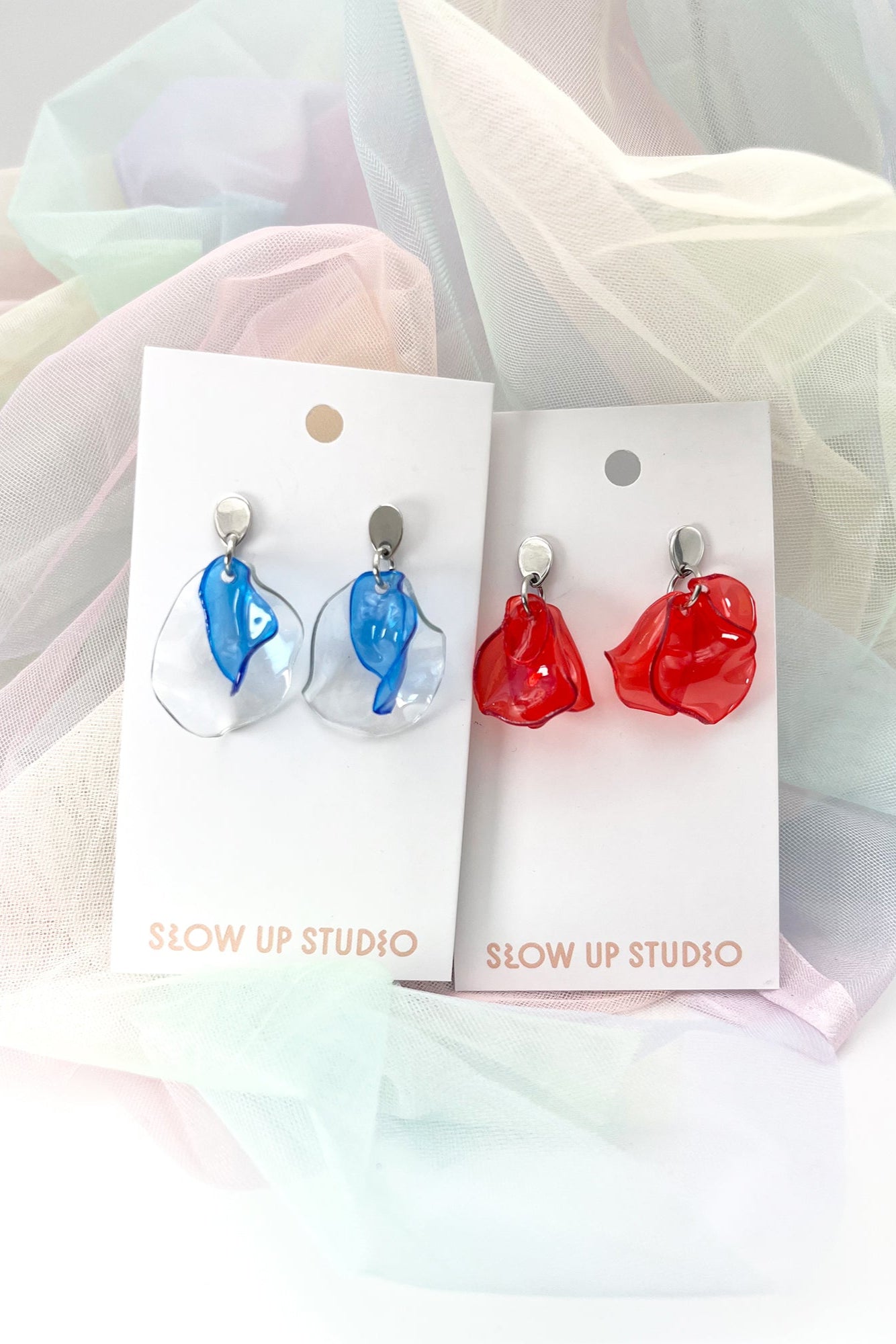 Upcycling Ohrringe Stecker - Einzelstücke