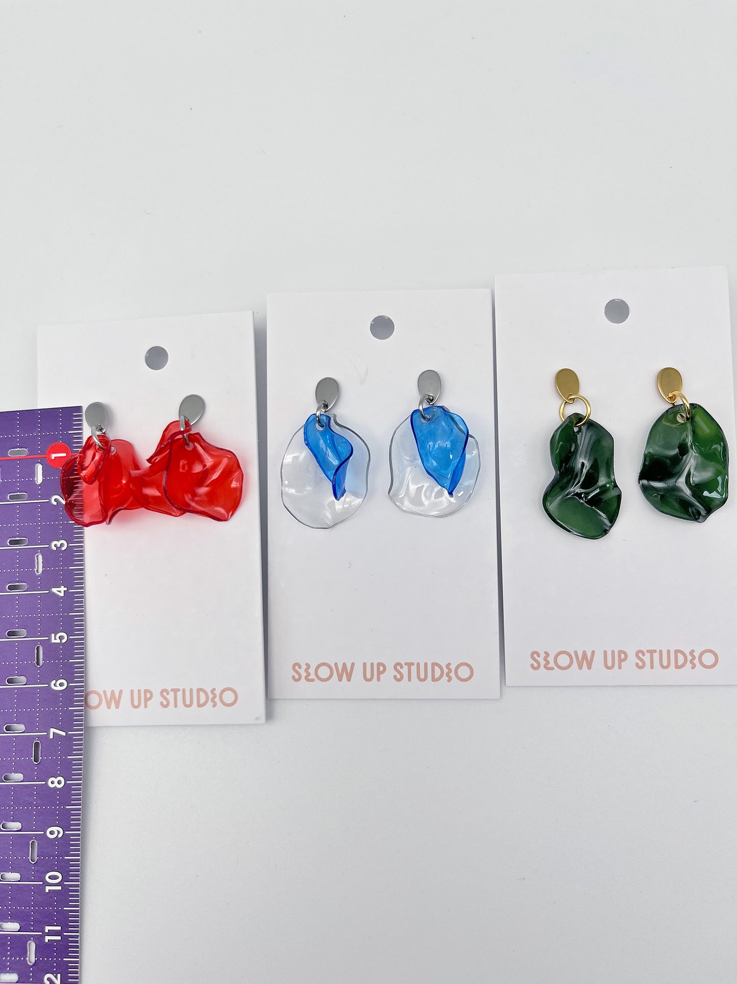 Upcycling Ohrringe Stecker - Einzelstücke