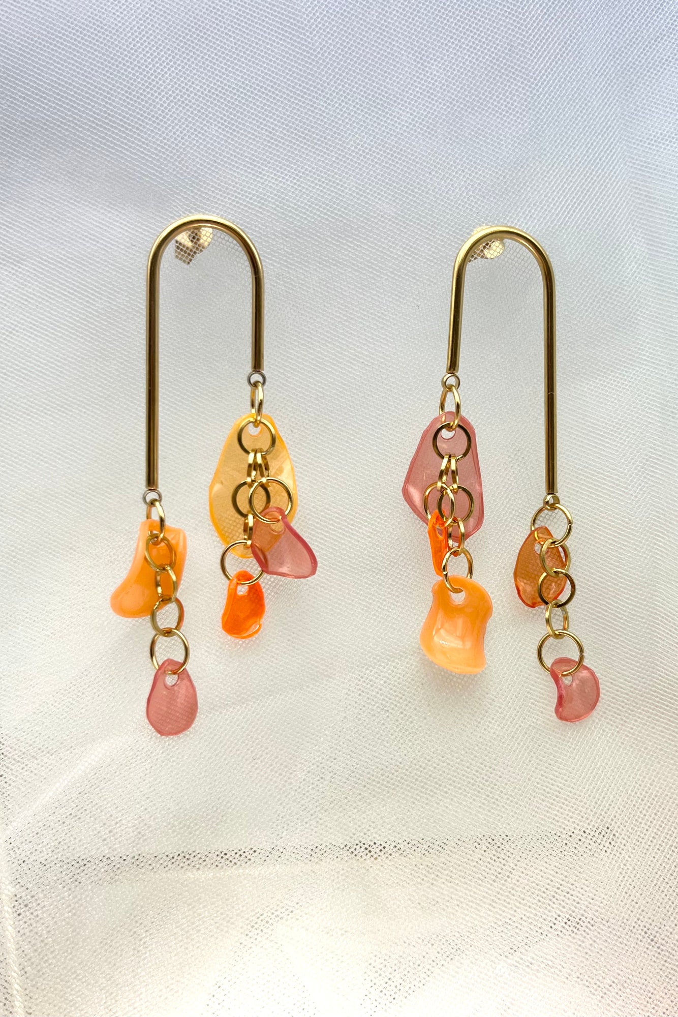 Ohrringe orange summer slow up studio
