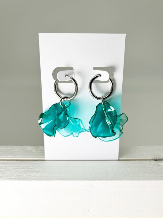 Upcycling Ohrringe Creolen - Einzelstücke